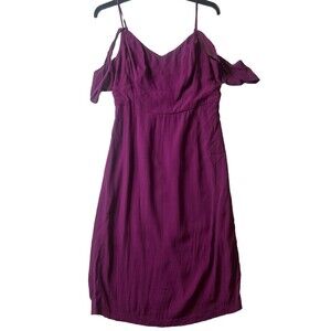 Astr Women’s L Sheath Dress Magenta Pink Spaghetti Straps Knee Length Summer